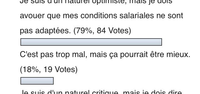 Des conditions salariales non adaptées. Des conditions salariales non adaptées.